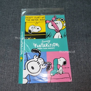 สมุดโน๊ต โพสอิท ลายการ์ตูน สนูปปี้ ช่องคำพูด SNOOPY PEANUTS POST-IT