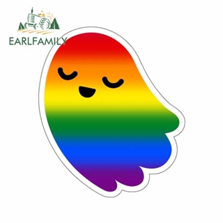 Earlfamily สติกเกอร์ติดรถยนต์ พิมพ์ลาย Gay Pride Rainbow ขนาด 13 ซม. x 11.2 ซม.