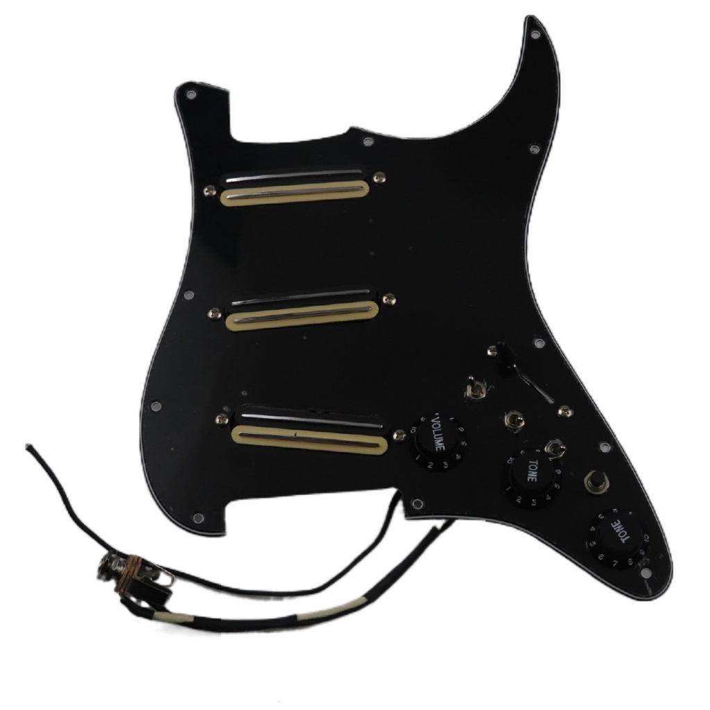 PF- Prewired Pickguard Guitar Pickups SSS Humbucker Pickups โหลด Pickguard Pickups Zebra Set สําหรับ