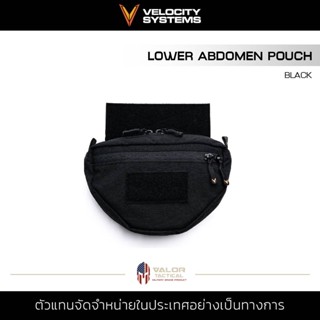 Velocity Systems - Lower Abdomen Carry Pouch [Black] กระเป๋าเล็ก พกพาง่าย กระเป๋าซิปแนวนอน ขนาด 9x7นิ้ว กระเป๋าชุดเกราะ