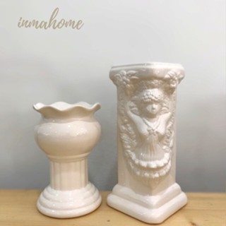 แจกัน โรมัน แจกันเซรามิกสีขาวมุก l Pure White Ceramic Vases l แจกัน l เซรามิค l แจกันสีขาว l แจกันสวยๆ