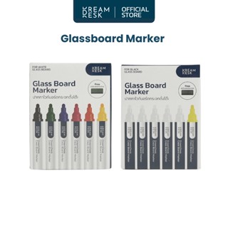 [New] Marker for Glass Board by DreamDesk ปากกาไวท์บอร์ดกระจกตั้งโต๊ะ {แถมฟรี!!! แปรงลบกระดาน}