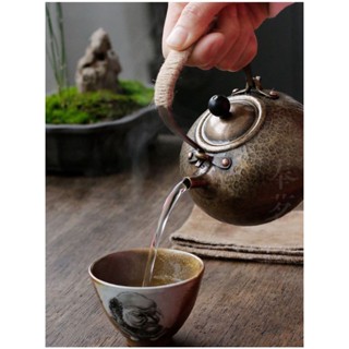 Handmade pure copper tea and water copper pot electric pottery stove a piece of copper hand-thumping thickened copper