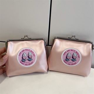 กระเป๋าเครื่องสําอาง กระเป๋าคลัทช์ กระเป๋าใส่เหรียญ ลายการ์ตูนหอยนางรมน่ารัก อเนกประสงค์ สะดวกต่อการพกพา สําหรับผู้หญิง
