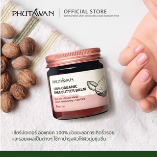 Phutawan ภูตะวัน SHEA BUTTER BALM เชียร์บัตเตอร์ออแกนิค 60 กรัม