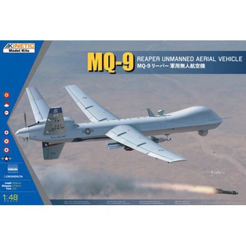 โมเดลเครื่องบินรบ Kinetic Model 1/48 KI-K48067 MQ-9 REAPER UNMANNED AERIAL VEHICLE