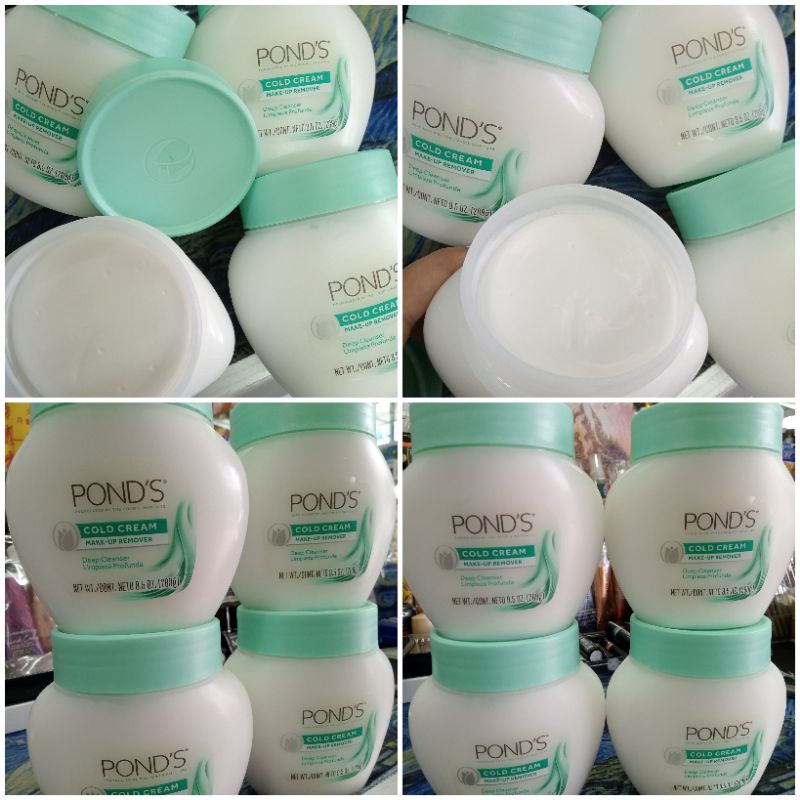 Pond's Cold Cream 269 g. พอนด์ ครีมล้างเครื่องสำอาง เช็ดเครื่องสำอาง แบบกระปุก ของแท้จาก อเมริกา Pon