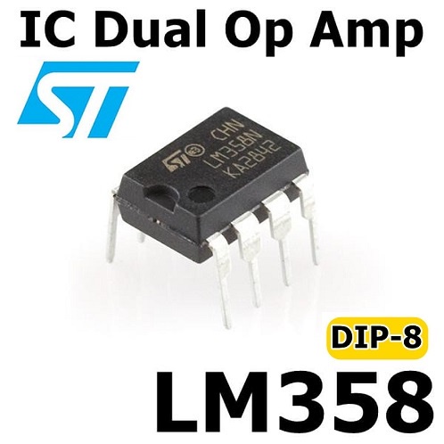 5 ชิ้น IC DIP 8 ฟุต LM 358 (LM358 LM358N LM 358N ) LM358N LM358 N OP 8 PIN SING:E AMPLIFIER เนื้อหา 