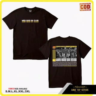 Riseup Story ღ เสื้อยืดผ้าฝ้าย พิมพ์ลาย DISTRO BARCA FOUNDED สําหรับผู้ชาย ผู้หญิงS-5XL