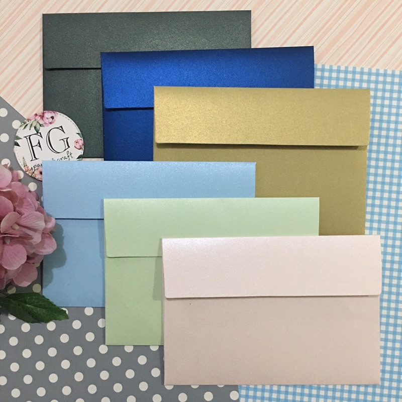 A6 Jasmine ซองฝาตรงแนวนอนหนา 11.5x16.5ซม. โดย fgpaper