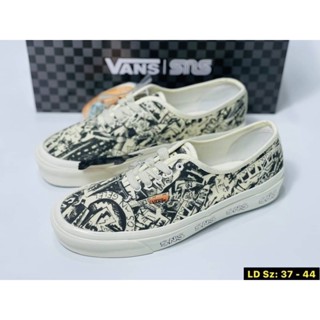 vans รุ่นใหม่ รองเท้าผ้าใบ แว่น รองเท้าผ้าใบผู้ชาย ผู้หญิง พร้อมกล่องแบน