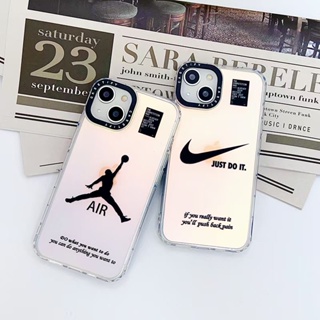 ✨ส่งเชือกเส้นเล็ก✨เคสไอโฟน14 Pro Max 13 12 11 เคส for iPhone 14พลัส เลเซอร์ แบรนด์อินเทรนด์ พกง่ายๆ การป้องกันการตก Case