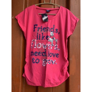 เสื้อยืด สีชมพู Disneyใหม่แท้
