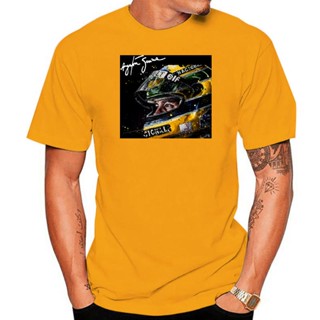 Tee 2022 ใหม่ล่าสุดที่มีคุณภาพสูง ayrton Senna Tribute เสื้อยืดหมวกกันน็อคเสื้อยืดผู้ชายแฟชั่นเสื้อยืดผู้ชายกราฟิกแขนสั้