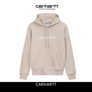 เสื้อกันหนาว มีฮู้ด พิมพ์ลายตัวอักษร CARHARTT CARHARTT ทรงหลวม สไตล์สตรีท สําหรับผู้ชาย และผู้หญิง