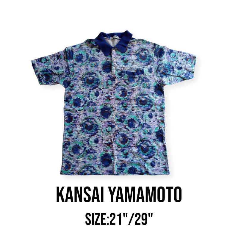 เสื้อโปโลkansai yamamoto vintage80'sแท้100%