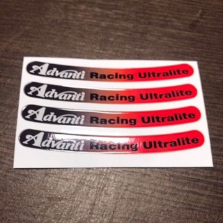 สติ๊กเกอร์ขอบล้อรถยนต์ Advanti racing ultralite (งานพิมพ์)