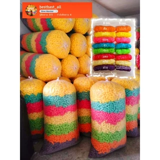 อาหารปลาข้าวโพดสีทำกระทง ถุงจัมโบ้ใหญ่ที่สุดคละสี .หนัก3-4โล