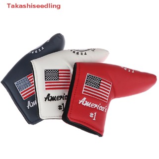 (Takashiseedling) 1x Golf Cover Blade Putter Cover Golf Links For Pebble Beach Putter US Flag