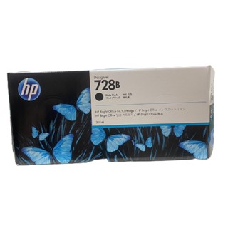 HP 728B 300ml Matte Black Ink Cartridge (3WX30A)