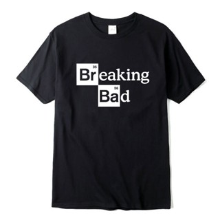 เสื้อคนอ้วน เสื้อยืดผู้ชายทําลาย Bad Heisenberg woMen เสื้อยืดแขนสั้น O คอเสื้อลําลองพิมพ์ Tshirt สําหรับผู้ชายเสื้อฤดูร