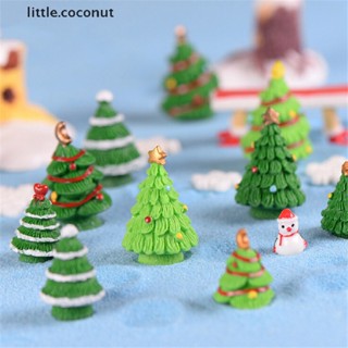 [little.coconut] ตุ๊กตาต้นคริสต์มาส ขนาดเล็ก สําหรับตกแต่งบ้านตุ๊กตา 2 ชิ้น