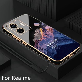 เคส Realme C35 C30 5 Pro 6 C2 C21Y C25Y C21 Realme GT สร้างสรรค์ซานฟรานซิสโกชุบเปลือกโทรศัพท์มือถือนุ่ม