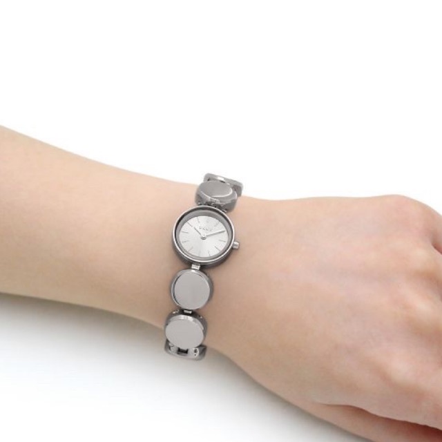 (ผ่อน0%) นาฬิกา DKNY City Link Two-Hand Silver-Tone Alloy Watch NY2984 หน้าปัดกลม 20 มม. สายสแตนเลสสีเงิน ทรงกลม