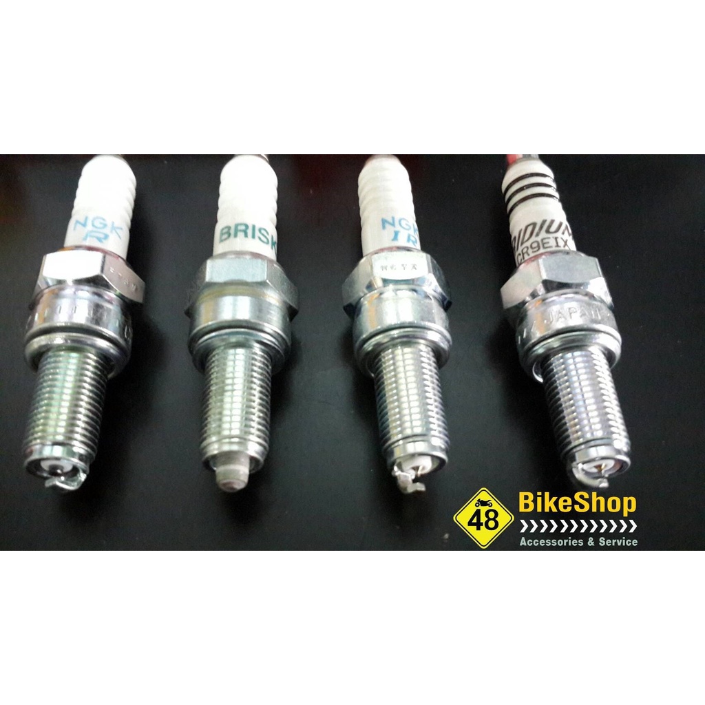 หัวเทียนNGK LASER IRIDIUM สำหรับ Kawasaki ZX10 ปี2016ขึ้นไป / H2,H2R ครบสูบ4หัว เพิ่มความแรงในการจุด