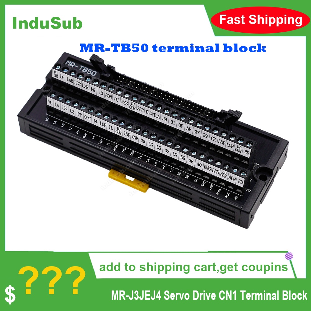 YTH Terminal Block MR-TB50 Junction block MR-J3JEJ4 AC Servco Board ใหม่
