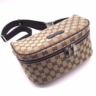 New ‼️Gucci Bumbag  น้ำตาล