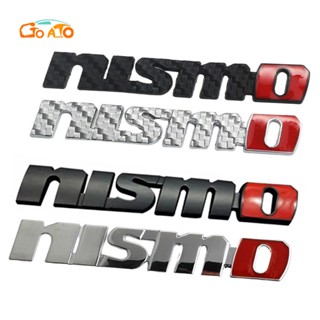 GTIOATO โลโก้ NISMO โลโก้รถ โลโก้ติดรถยนต์ ตราสัญลักษณ์ คาร์บอนไฟเบอร์ สติ๊กเกอร์โลโก้รถ สติ๊กเกอร์โลหะ Logo โลโก้ โลโก้ติดรถยนต์สําหรับ ของแต่งรถยนต์ ตกแต่งรถยนต์ สำหรับ Nissan March Almera Kicks Note Qashqai Terra Sylphy Titan Navara X Trail