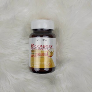 วิสทร้า บี คอมเพล็กซ์ พลัส จินเส็ง 30 เม็ด Vistra B-complex plus ginseng