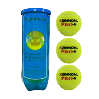 Kannon ลูกเทนนิส Pro Tennis Balls Tube x3 | Green กระป๋องละ 3 ลูก