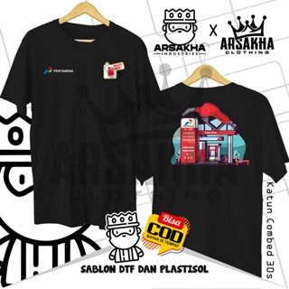 เสื้อยืด ผ้าฝ้าย พิมพ์ลาย Pertamina Definitely Fit Special Pom Mini Msm v2 Distro Combed 30S สําหรับผู้ชาย