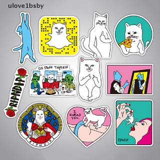 Ulove1bsby สติกเกอร์ ลาย RIPNDIP ตลก สําหรับตกแต่งกระเป๋าเดินทาง แล็ปท็อป สเก็ตบอร์ด 50 ชิ้น