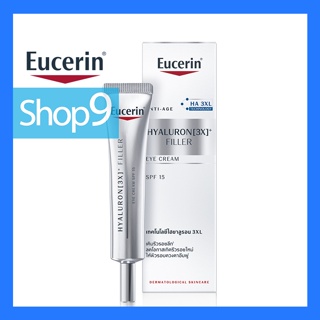 Eucerin HYALURON [3X]+ FILLER EYE CREAM SPF 15 15 ML หมดอายุ 2024 ยูเซอริน ไฮยาลูรอน อาย 15 มล