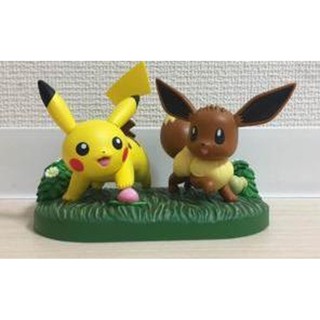 Pikachu &amp; Eevee ของแท้ JP - Ichiban Kuji Banpresto [โมเดลโปเกมอน] (2 ตัว)