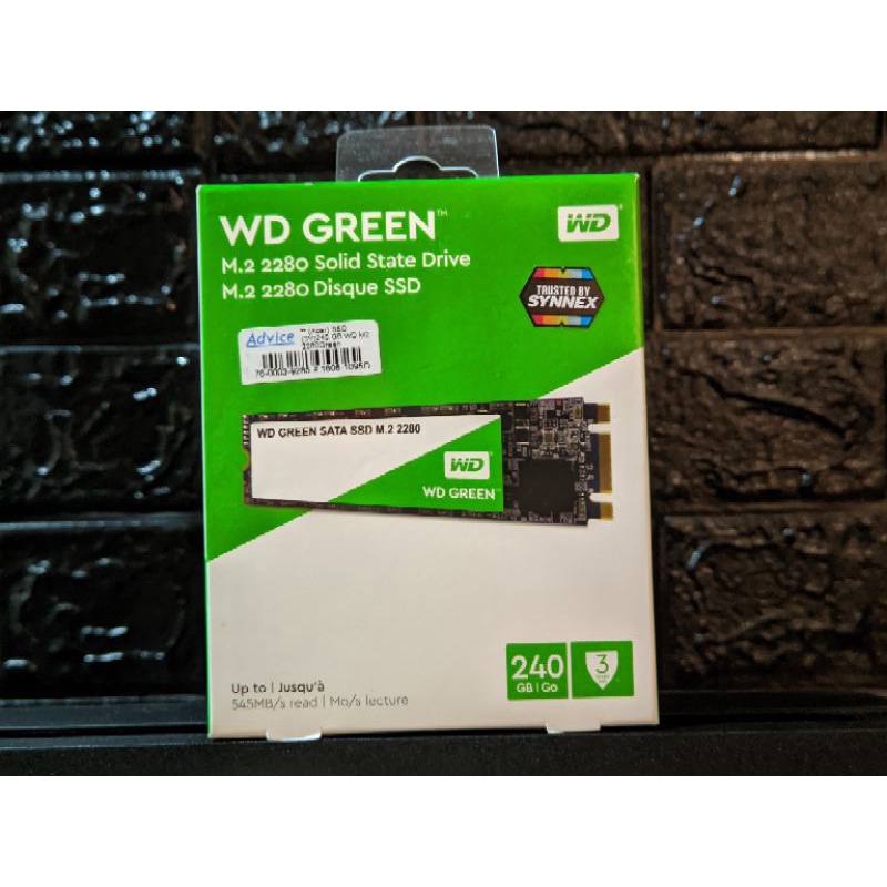 Wd Green m.2 SATA (มือหนึ่ง 240Gb)