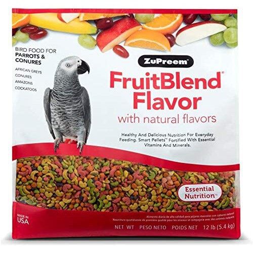 ZuPreem 907 กรัม เกรย์ FruitBlend Flavor with Natural Flavors สำหรับนก