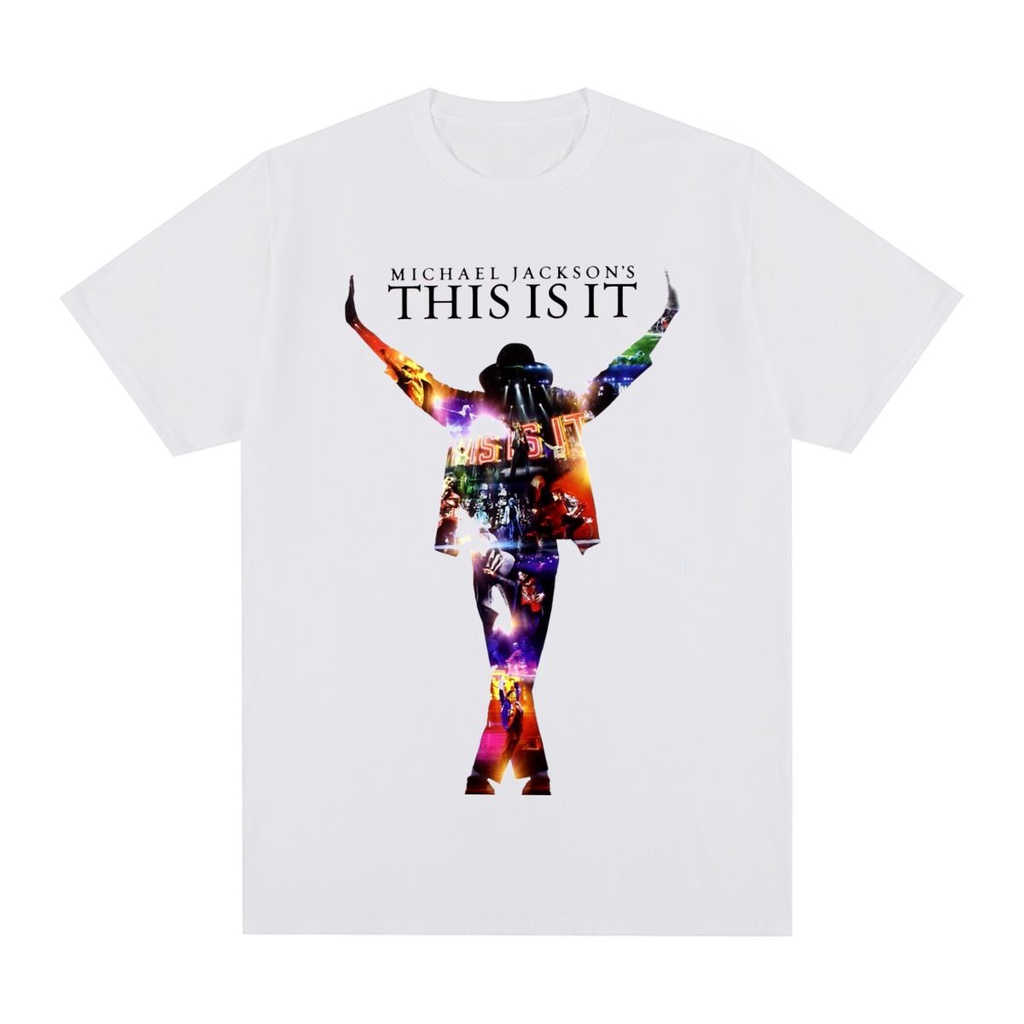 ราคาถูกMichael Jackson นี้คือ Vintage เสื้อยืด Unisex Singer Cotton Men T เสื้อใหม่ Tee Tshirt Tops 