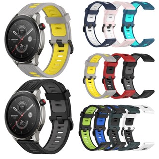 สายซิลิโคน สําหรับ Amazfit GTR 4 3 2 GTR 3 Pro GTR 2E สมาร์ทวอทช์ สองสี ระบายอากาศ กีฬา สายนาฬิกา นาฬิกา