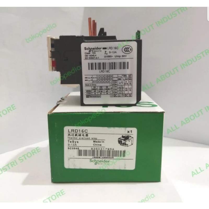 THERMAL OVERLOAD SCHNEIDER LRD 16 / LRD-16