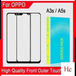 ใหม่ แผงหน้าจอสัมผัส LCD ด้านหน้า ด้านนอก คุณภาพสูง สําหรับ OPPO A3s A5s