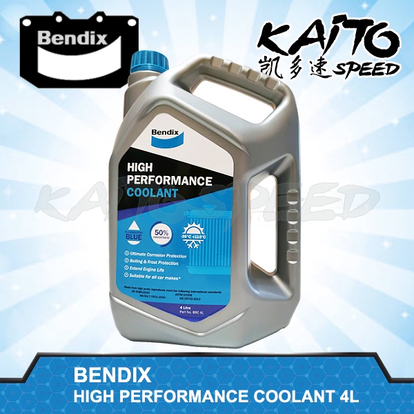 BENDIX High Performance Coolant 4L Blue Premix to Pour
