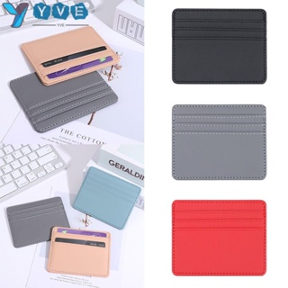 YVE ID Card Holders Travel Wallet Case Leather Business Money Pocket