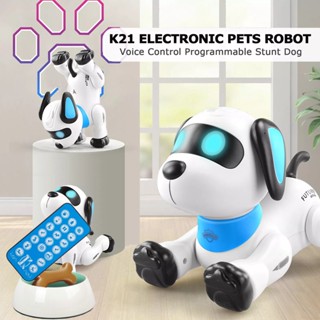 ProudNada Toys ของเล่นเด็ก หุ่นยนต์สุนัข สุนัขผาดโผน VOICE PROGRAMMING STUNT DOG NO.K21A