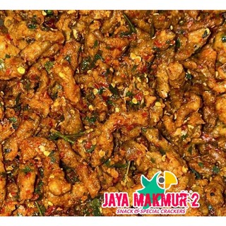 keripik usus pedas daun jeruk crispy 1kg