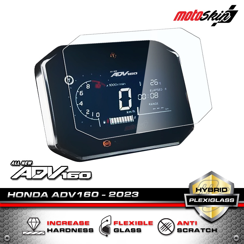 ฟิล์ม Plexiglass กันรอยหน้าปัด HONDA  ADV160 *รุ่นเก่าที่ไม่ใช่หน้าปัด TFT ROADSYNC*SCREEN PROTECTOR