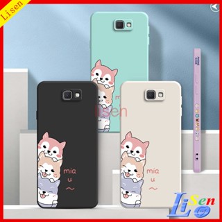 【พร้อมสายคล้อง】เคส Samsung J7 Prime J6 Plus A11 M11 A12 M12 A10S A20 A30 A10 เคสโทรศัพท์มือถือ ลายสุนัขน่ารัก สําหรับ gg